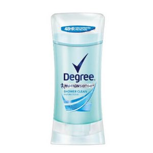 Degree MotionSense Anti-Perspirant & Deodorant, Shower Clean, 2.6 Ounce (Pack of 2)
