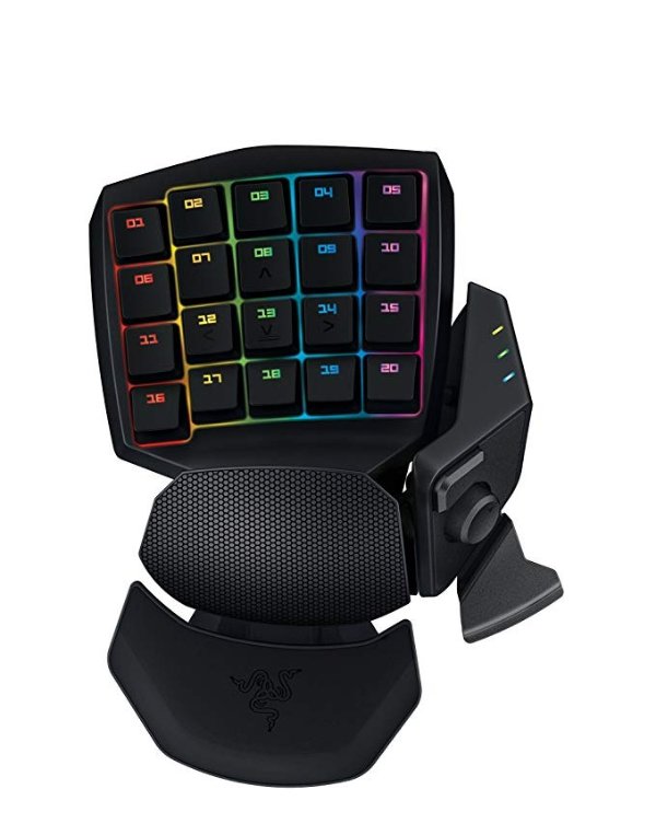 ORBWEAVER CHROMA: 30 Progammable Keys Green Mechanical Switches (Tactile and Clicky) - Gaming Keypad