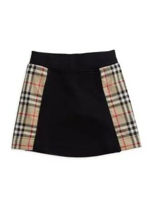 Little Girl's & Girl's Check Mini Skirt