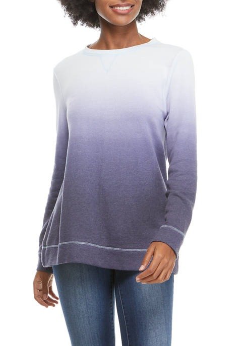 Women's Long Sleeve Dip Dye Sweatshirt