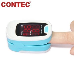 Today Only: CONTEC Finger Pulse Oximeter LED Blood Oxygen Saturation Monitor Heart Rate Monitor