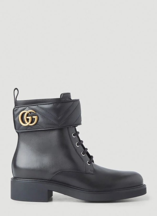 Marmont Cuff Boots in Black