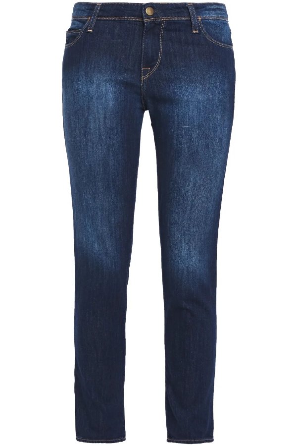 Rieur cropped low-rise slim-leg jeans