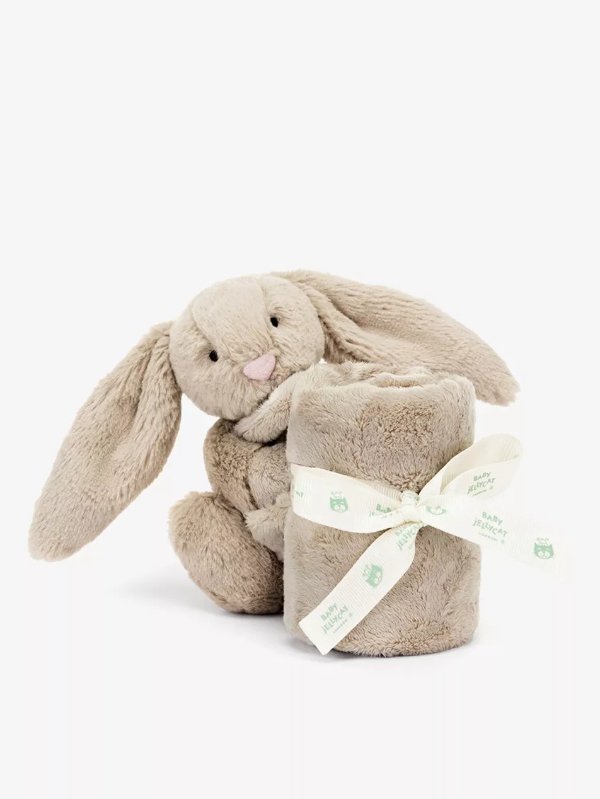 Bashful Bunny faux-fur soother 34cm