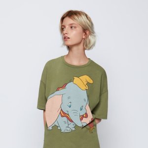 Zara Disney合作系列T恤热卖 收可爱小飞象