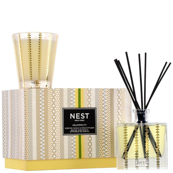 Grapefruit Candle and Reed Diffuser Gift Set (Worth $90.00)