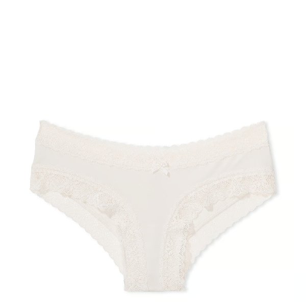 Victoria's Secret Victoria's Secret Lace-Waist Cotton Cheeky Panty $10.50