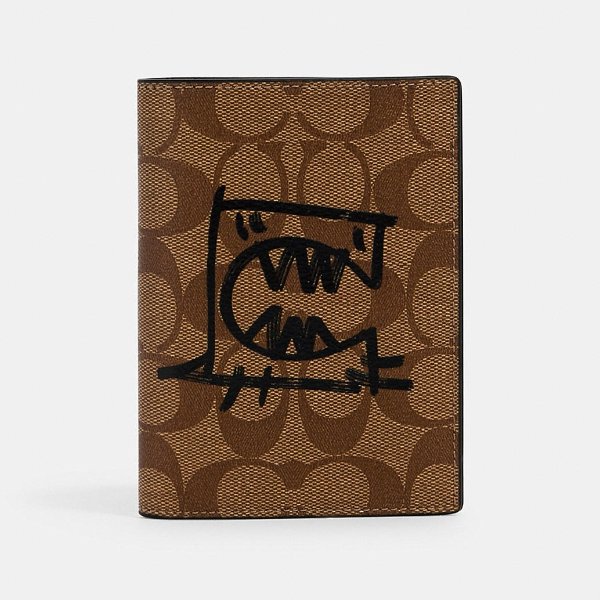 Passport Case in Signature Canvas With Rexy by Guang Yu
