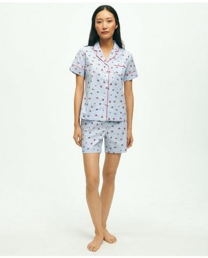 Cotton Poplin Floral Pajama Set