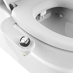 Amazon Bio Bidet SlimEdge Simple Bidet Toilet Attachment In White with Dual Nozzle