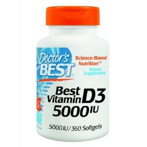 Doctor's Best 维生素 D3 5000iu 高含量, 360粒
