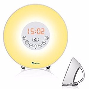 Vansky Updated Edition Sunrise Alarm Clock Night Light Bedside Lamp