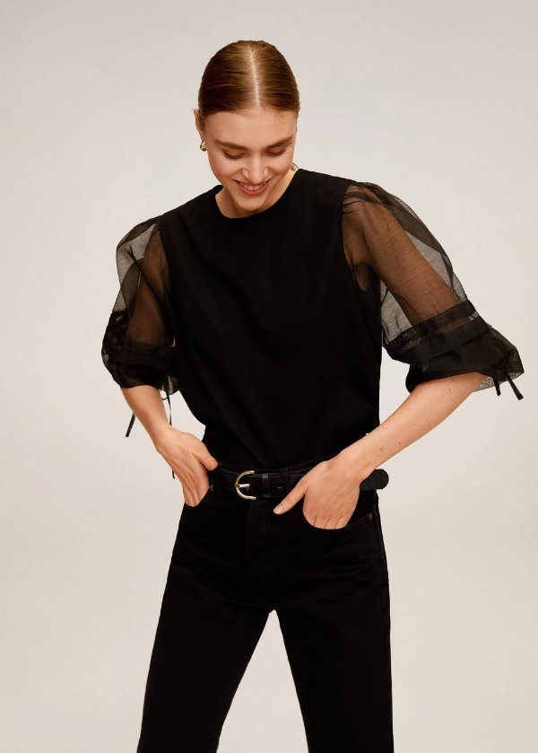 Puff sleeves blouse - Women | OUTLET USA