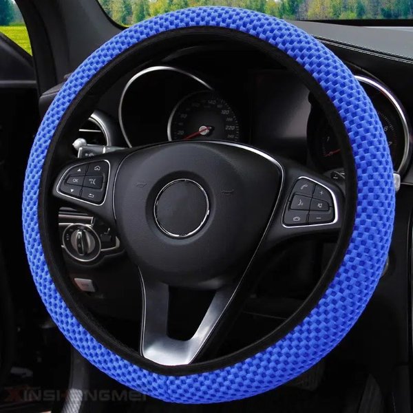 Car Steering Wheel Cover Carbon Fiber Sports Steering Wheel Protector - Automotive - Temu