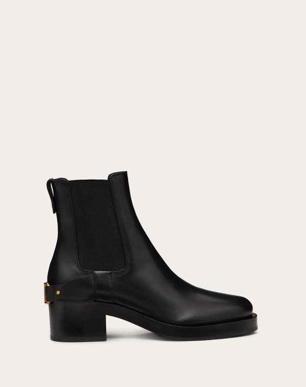 Valentino Garavani TroopUp Calfskin Ankle Boot 55 mm for Woman | Valentino Online Boutique