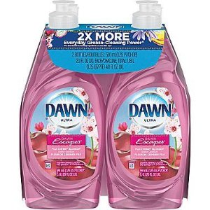 Dawn Ultra Dishwashing Liquid, Fuji Cherry Blossom, 20 oz., 2/Pack