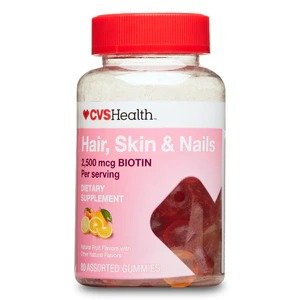 CVS Health Hair, Skin & Nails 2,500mcg Biotin Gummies
