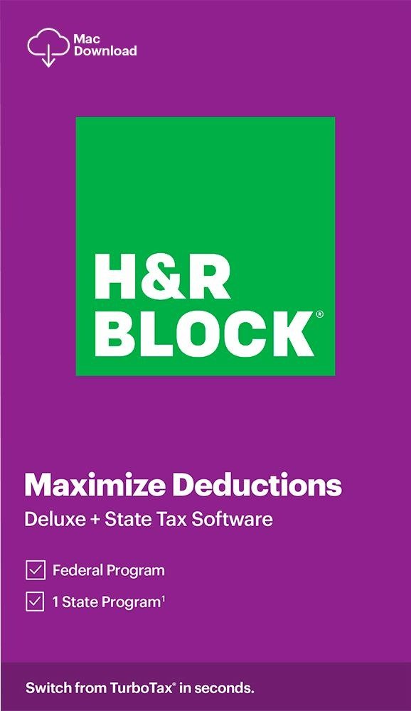 Tax Software Deluxe + State 2020 - Mac [Digital]