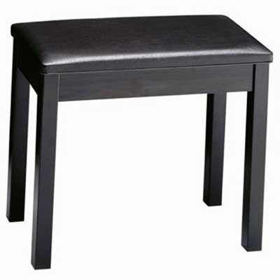 BB1 Padded Wooden Piano Bench - Black