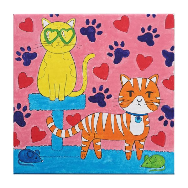 Cats Canvas Painting Kit by Creatology™