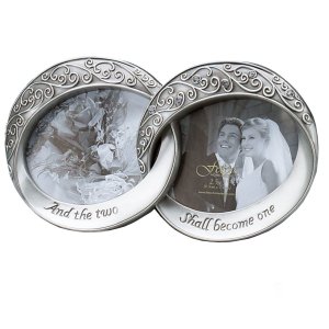 Fetco Home Decor Wedding Melissa Double Rings Picture Frame