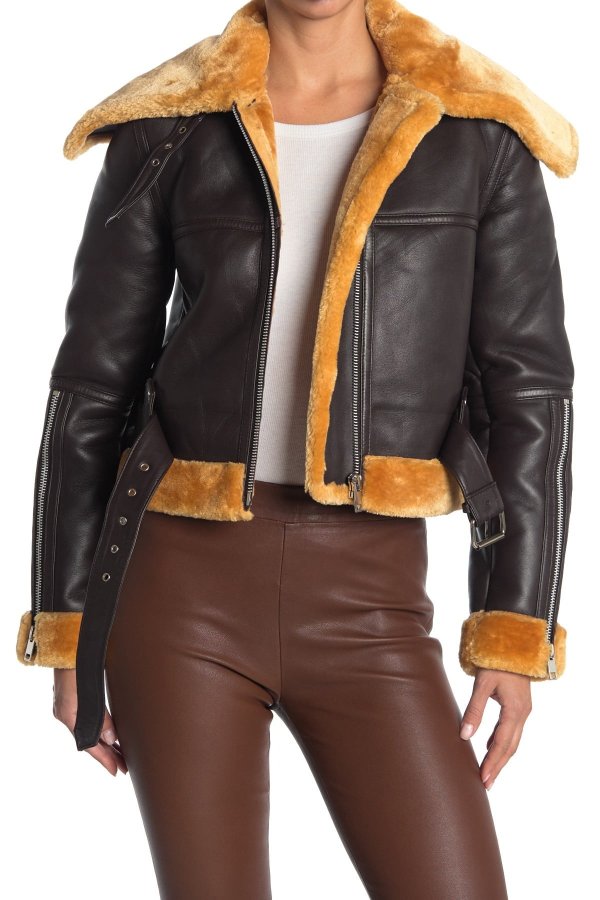 Mandie Faux Fur & Leather Jacket