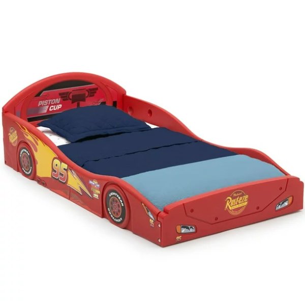 Disney Pixar Cars Lightning McQueen Plastic Sleep and Play Toddler Bed