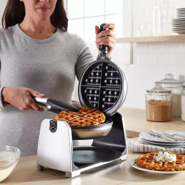 DiamondForce Nonstick Flip Waffle Maker