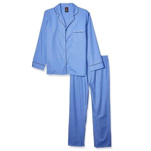 Hanes Men's Woven Plain-Weave Pajama Set