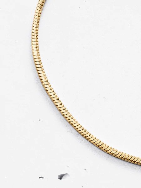Pyramid Snake Chain Necklace (2mm)