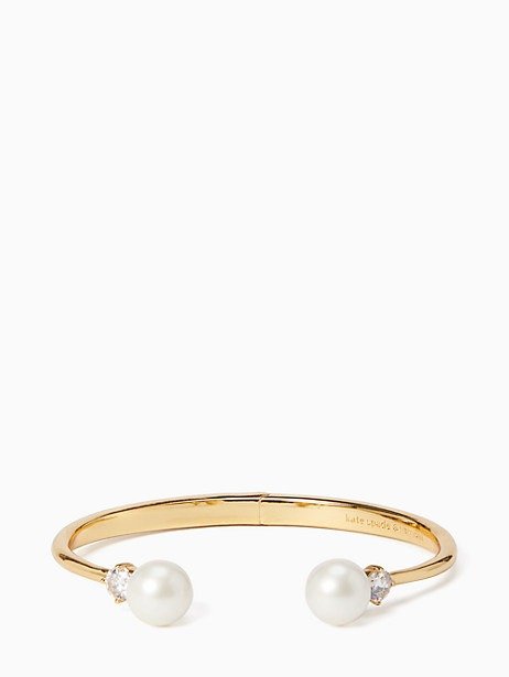 pearls of wisdom open hinged bangle