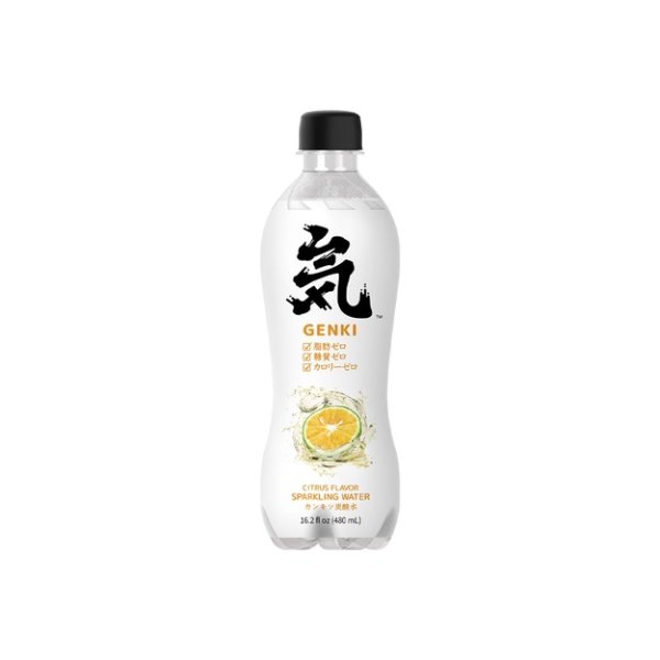 Genki Forest Citrus Sparkling Water, 16.2 fl oz