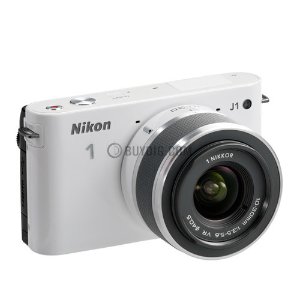 (官方翻新)Nikon 1 J1无反光镜白色数码相机带10-30mm VR镜头