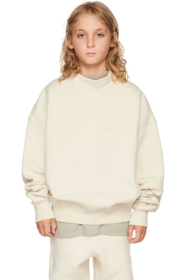 Kids Off-White Mock Neck Sweatshirt