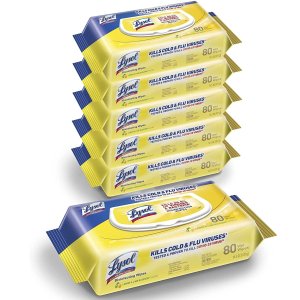 Lysol Disinfecting Handi-Pack Wipes 480 Count (Pack of 6)