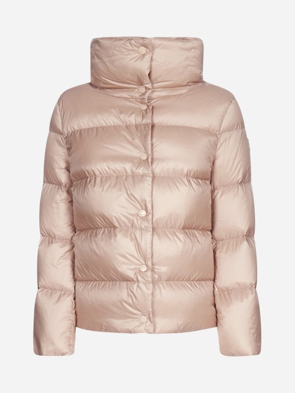 Aude short quilted nylon down jacket