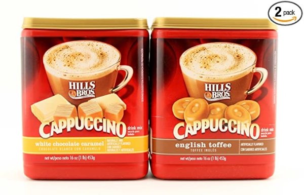 Cappuccino Variety Pack - White Chocolate Caramel and English Toffee