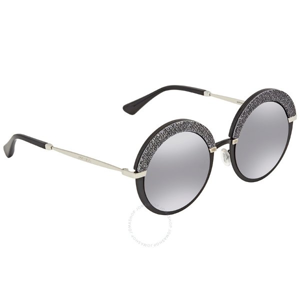 Violet Silver Mirror Round Sunglasses GOTHA/S 50FU 50