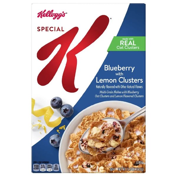 Breakfast Cereal Blueberry with Lemon Clusters