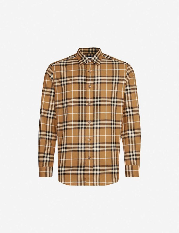 Chambers regular-fit cotton-flannel shirt