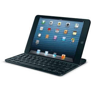 罗技超薄蓝牙键盘+支架+保护外壳(iPad mini用)