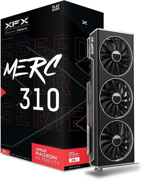 Speedster MERC310 AMD Radeon RX 7900XTX Black Gaming Graphics Card
