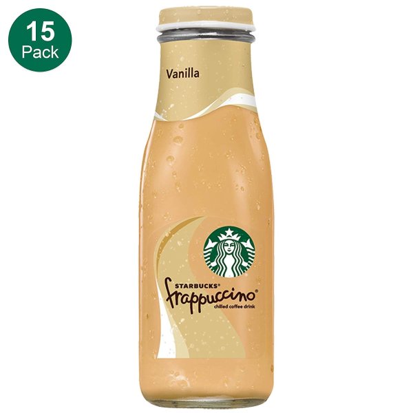 Starbucks Frappuccino Coffee Drink, Vanilla, 15 count