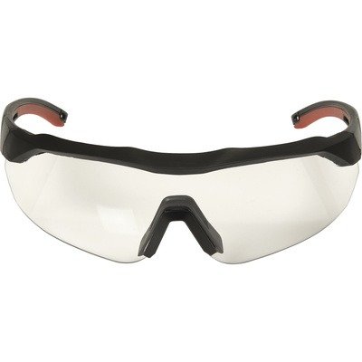 Aerodynamic Performance Safety Glasses — Red/Black Frame, Clear Lens, Model# 47090-WZ4