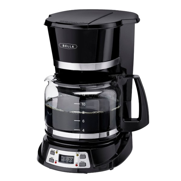 - 12-Cup Programmable Coffee Maker - Black