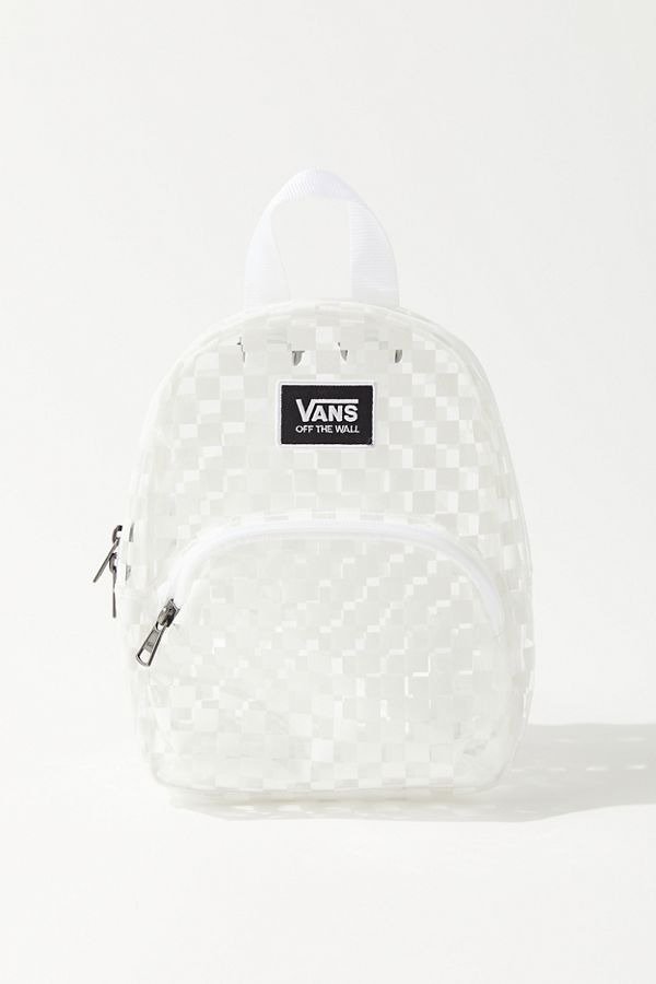 Checkerboard Clear Mini Backpack