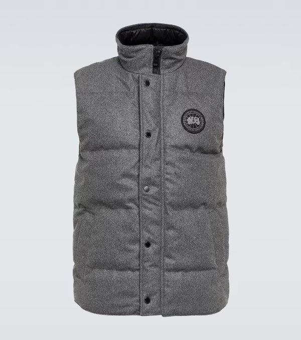 Garson wool-blend vest