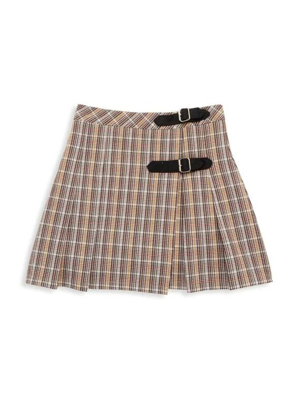 Girl's Brittany Glen Plaid Pleated Skirt