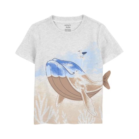 小童鲸鱼3D T恤
