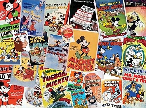 Disney Mickey Mouse Vintage Collage Jigsaw Puzzle, 1500 Pieces
